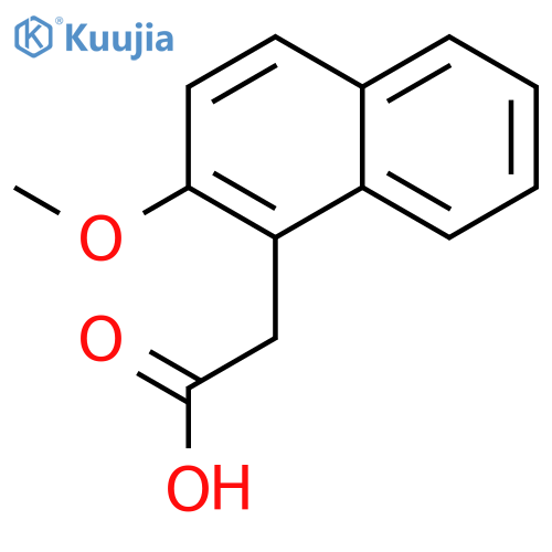 (2-Methoxy-1-naphthyl)acetic acid structure