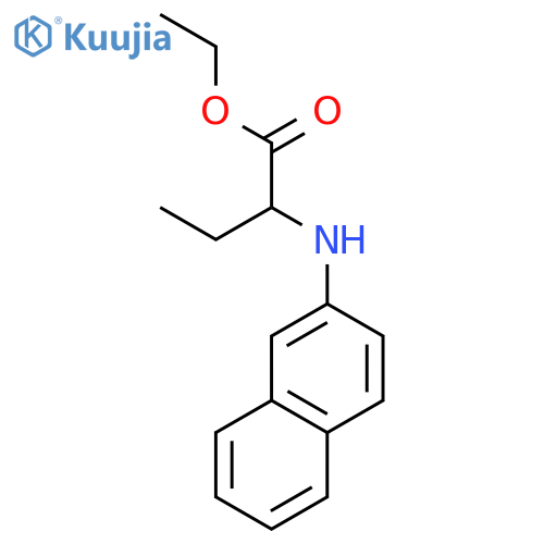 Butanoic acid, 2-(2-naphthalenylamino)-, ethyl ester structure