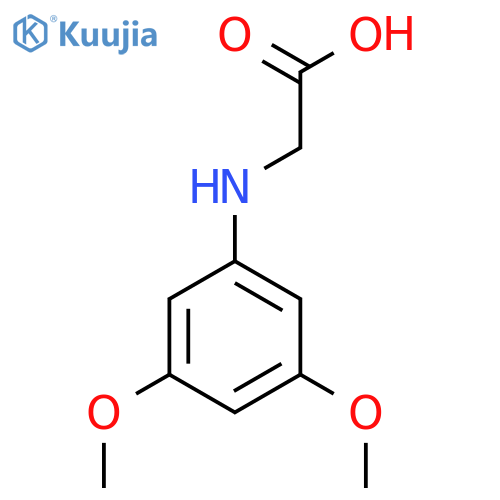 (3,5-Dimethoxy-phenylamino)-acetic acid structure