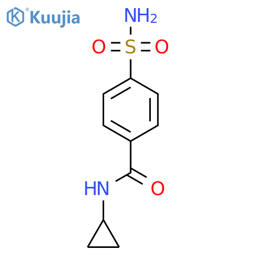 4-(Aminosulfonyl)-N-cyclopropylbenzamide structure