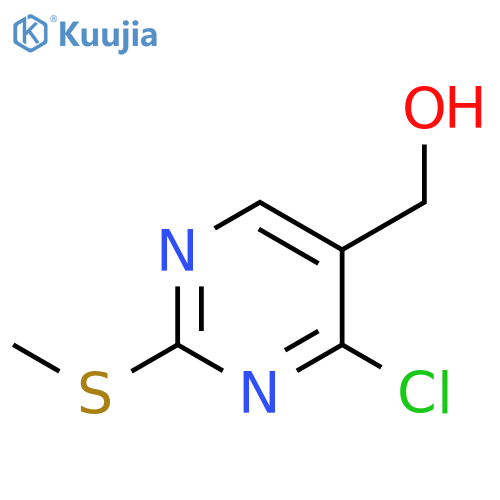 [4-chloro-2-(methylsulfanyl)pyrimidin-5-yl]methanol structure
