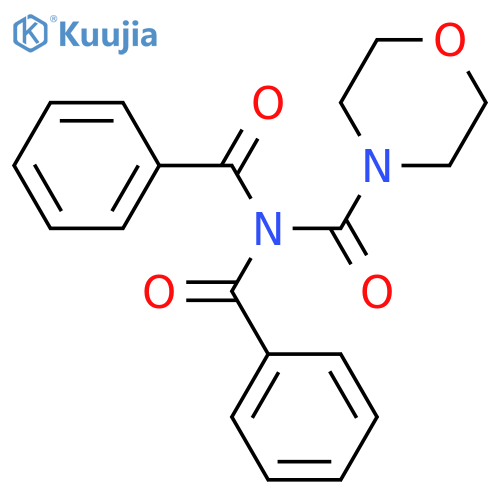 N,N-dibenzoylmorpholine-4-carboxamide structure