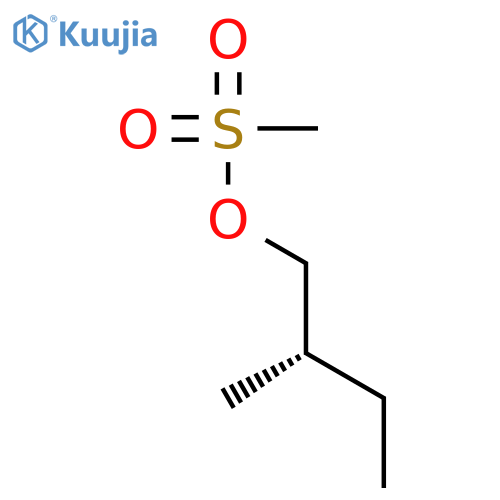 1-Butanol, 2-methyl-,1-methanesulfonate, (2S)- structure