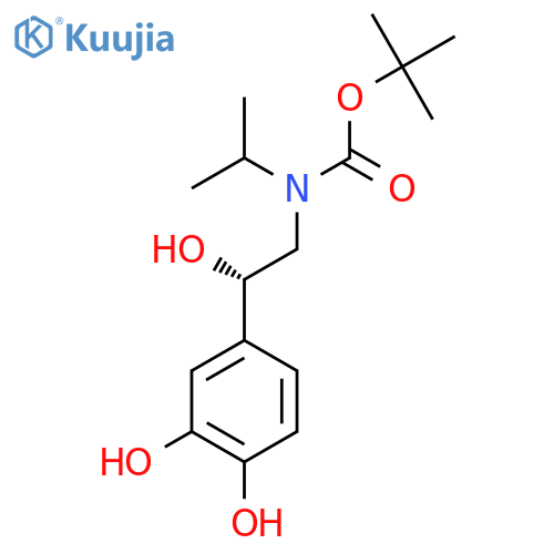 tert-butyl N-(2S)-2-(3,4-dihydroxyphenyl)-2-hydroxyethyl-N-(propan-2-yl)carbamate structure