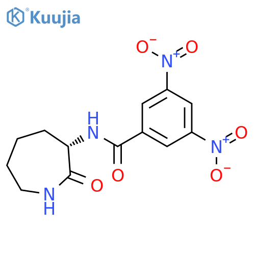 Benzamide, N-(hexahydro-2-oxo-1H-azepin-3-yl)-3,5-dinitro-, (S)- structure