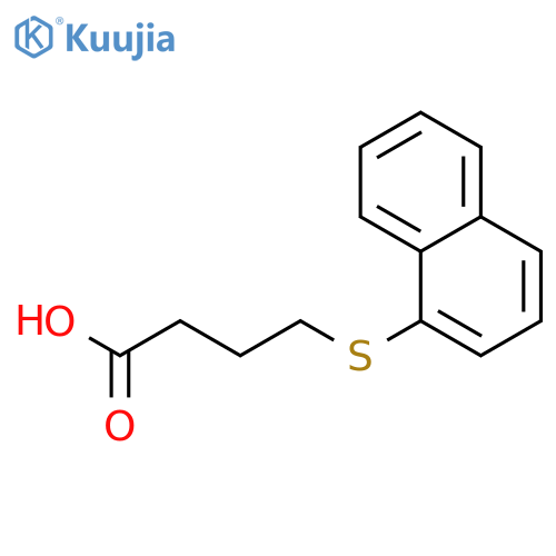 Butanoic acid, 4-(1-naphthalenylthio)- structure