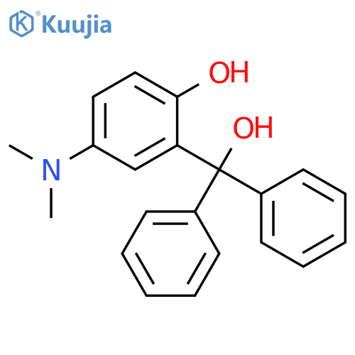 4-(Dimethylamino)-2-(hydroxydiphenylmethyl)phenol structure