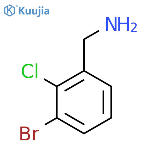 3-Bromo-2-chloro-benzenemethanamine structure