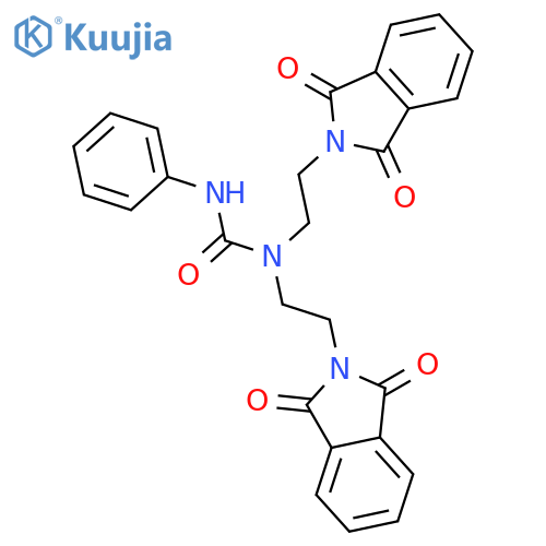 Urea, N,N-bis[2-(1,3-dihydro-1,3-dioxo-2H-isoindol-2-yl)ethyl]-N'-phenyl- structure