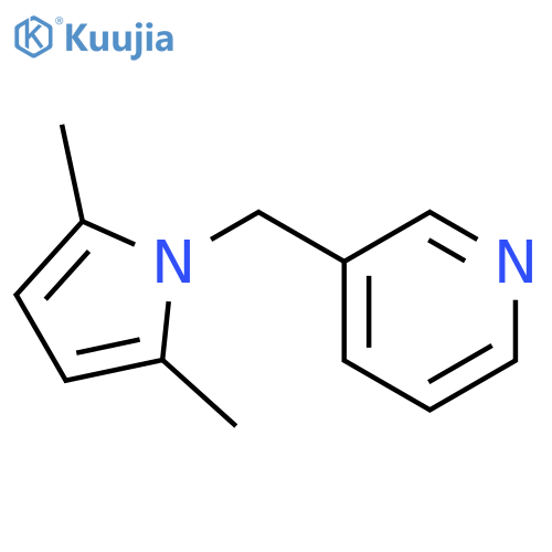 3-[(2,5-dimethylpyrrol-1-yl)methyl]pyridine structure