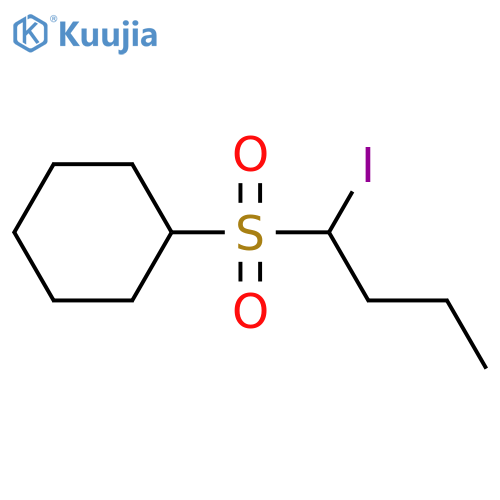 Cyclohexane, [(1-iodobutyl)sulfonyl]- structure