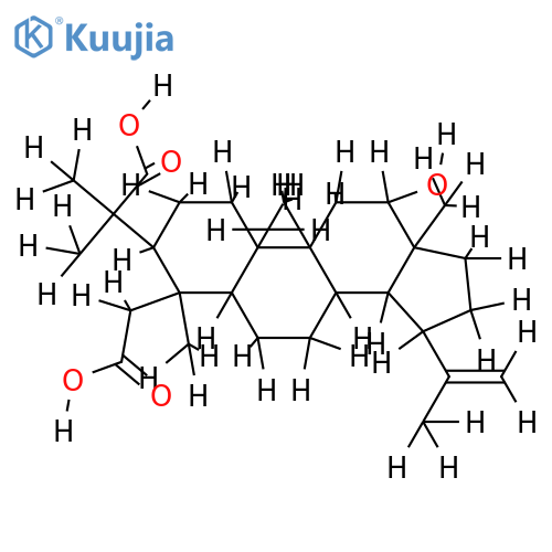 16beta-hydroxy-2,3-seco-lup-20(29)-ene-2,3-dioic acid structure