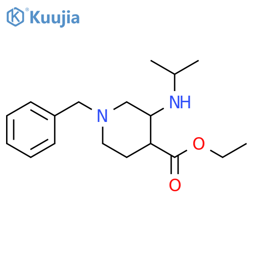 ethyl 1-benzyl-3-(isopropylamino)piperidine-4-carboxylate structure