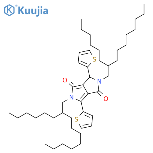 2,5-Bis(2-hexyldecyl)-3,6-di(2-thienyl)pyrrolo[3,4-c]pyrrole-1,4(2H,5H)-dione structure