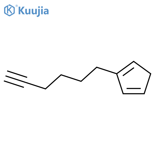 1,3-Cyclopentadiene, 2-(5-hexynyl)- structure