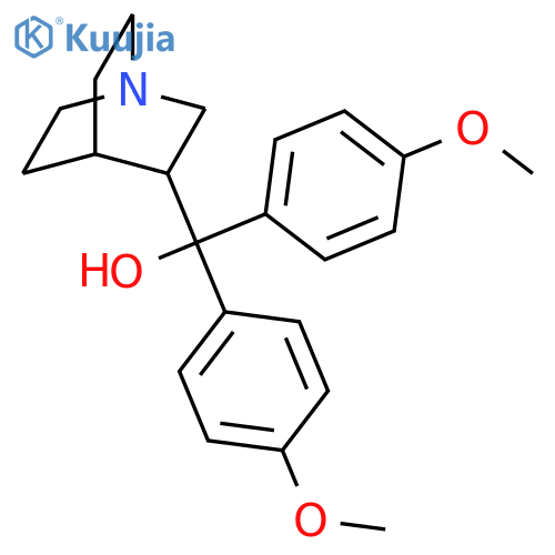 1-Azabicyclo[2.2.2]octane-3-methanol,a,a-bis(4-methoxyphenyl)- structure