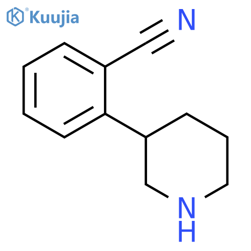 2-(piperidin-3-yl)benzonitrile structure