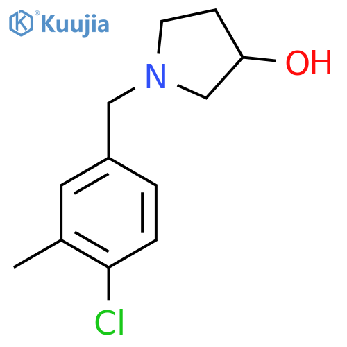 1-(4-chloro-3-methylphenyl)methylpyrrolidin-3-ol structure