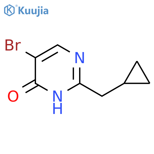 5-Bromo-2-(cyclopropylmethyl)pyrimidin-4-ol structure
