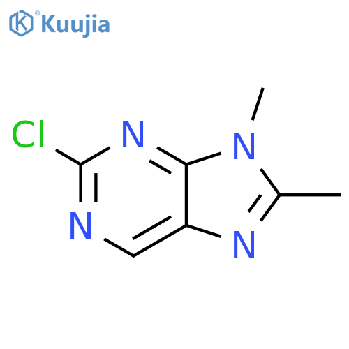 2-chloro-8,9-dimethyl-9H-purine structure