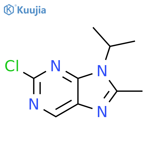 2-chloro-8-methyl-9-(1-methylethyl)-9H-purine structure