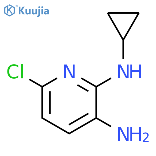6-CHLORO-2-N-CYCLOPROPYLPYRIDINE-2,3-DIAMINE structure