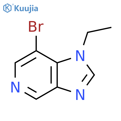7-bromo-1-ethyl-1H-imidazo4,5-cpyridine structure