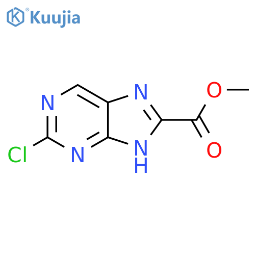 METHYL 2-CHLORO-9H-PURINE-8-CARBOXYLATE structure