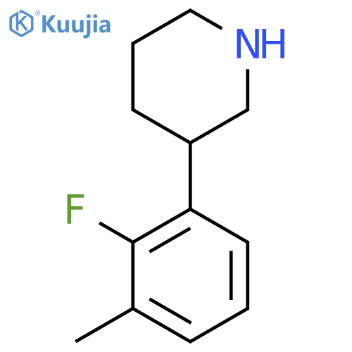 3-(2-fluoro-3-methylphenyl)piperidine structure