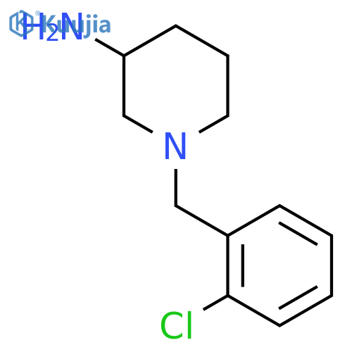1-[(2-Chlorophenyl)methyl]piperidin-3-amine structure
