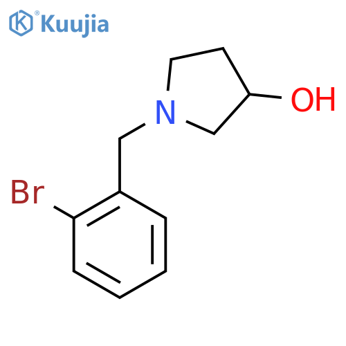 1-[(2-bromophenyl)methyl]pyrrolidin-3-ol structure
