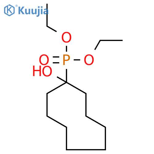 PHOSPHONIC ACID, (1-HYDROXYCYCLONONYL)-, DIETHYL ESTER structure