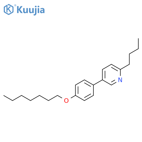Pyridine, 2-butyl-5-[4-(heptyloxy)phenyl]- structure