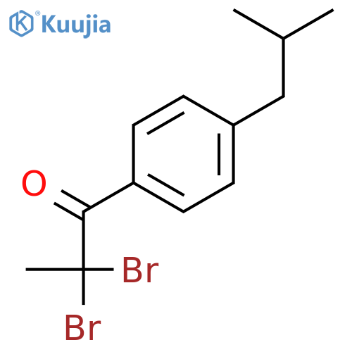 4'-Isobutyl-2,2-dibromopropiophenone structure
