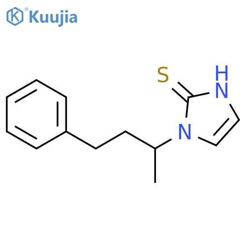 2H-Imidazole-2-thione, 1,3-dihydro-1-(1-methyl-3-phenylpropyl)- structure