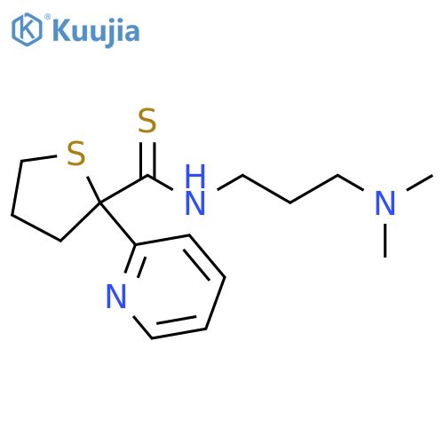 2-Thiophenecarbothioamide,N-[3-(dimethylamino)propyl]tetrahydro-2-(2-pyridinyl)- structure
