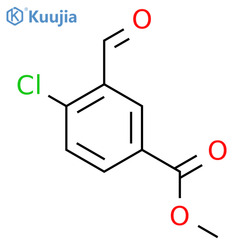 Methyl 4-chloro-3-formylbenzoate structure