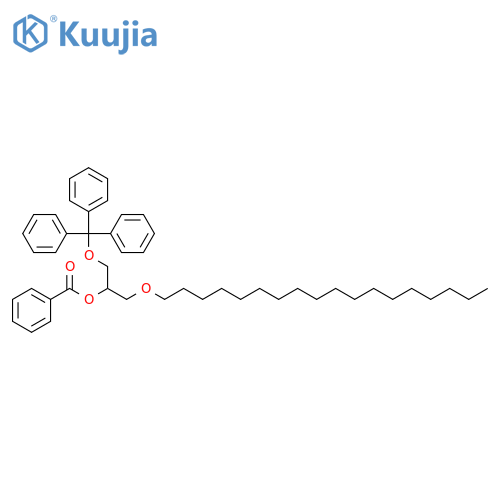 2-Propanol, 1-(octadecyloxy)-3-(triphenylmethoxy)-, benzoate structure
