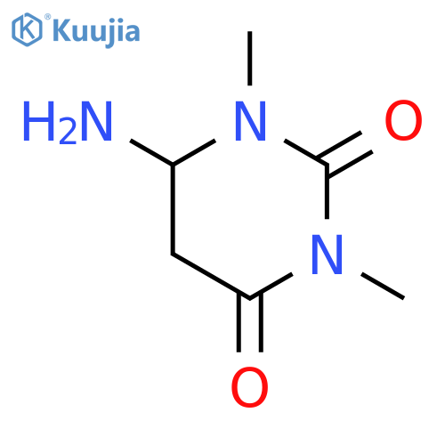 2,4(1H,3H)-Pyrimidinedione,6-aminodihydro-1,3-dimethyl- structure