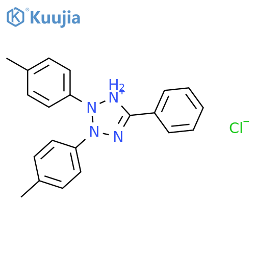 2,3-Di(p-tolyl)-5-phenyltetrazolium Chloride structure