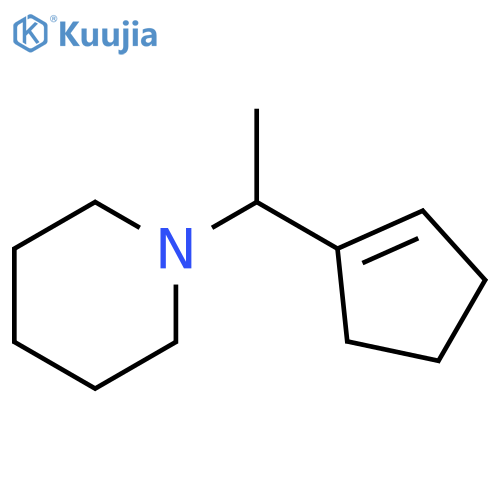 Piperidine, 1-[1-(1-cyclopenten-1-yl)ethyl]- structure