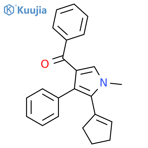 Methanone,[5-(1-cyclopenten-1-yl)-1-methyl-4-phenyl-1H-pyrrol-3-yl]phenyl- structure