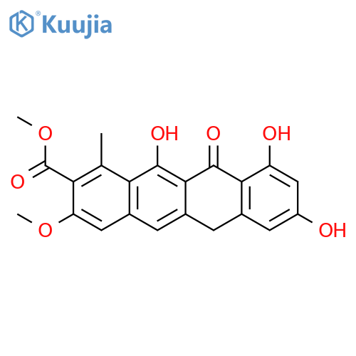 2-Naphthacenecarboxylic acid, 6,11-dihydro-8,10,12-trihydroxy-3-methoxy-1-methyl-11-oxo-, methyl ester structure