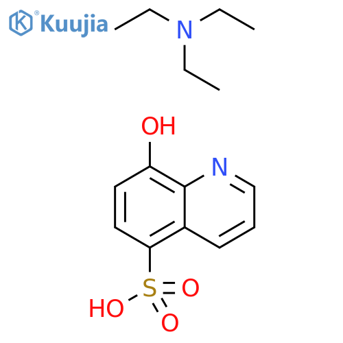 5-Quinolinesulfonic acid, 8-hydroxy-, compd. withN,N-diethylethanamine (1:1) structure