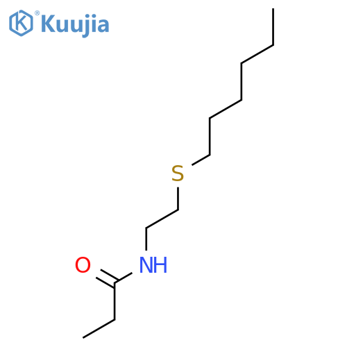 Propanamide,N-[2-(hexylthio)ethyl]- structure