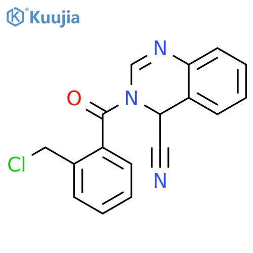 4-QUINAZOLINECARBONITRILE, 3-[2-(CHLOROMETHYL)BENZOYL]-3,4-DIHYDRO- structure