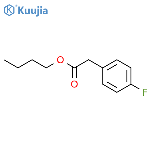 BENZENEACETIC ACID, 4-FLUORO-, BUTYL ESTER structure