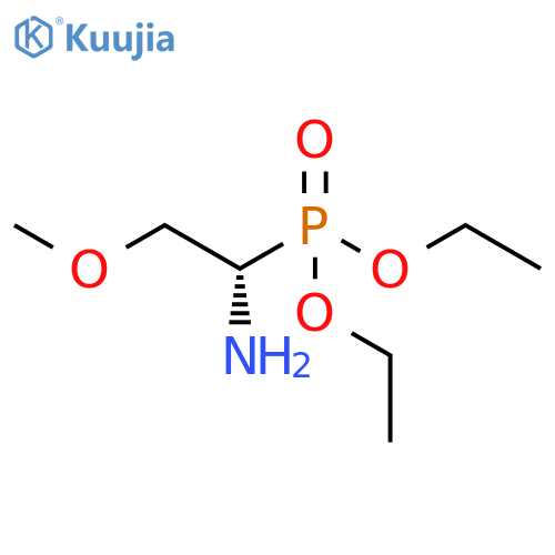 Phosphonic acid, (1-amino-2-methoxyethyl)-, diethyl ester, (S)- structure