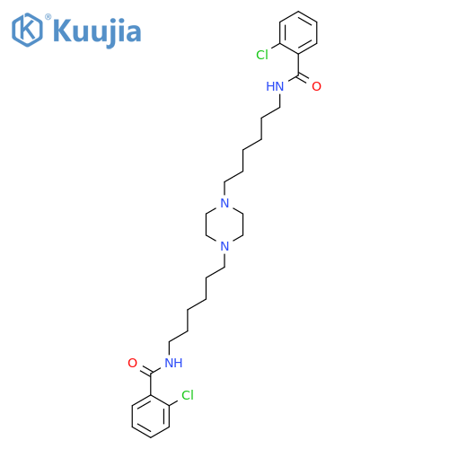 BENZAMIDE, N,N'-(1,4-PIPERAZINEDIYLDI-6,1-HEXANEDIYL)BIS[2-CHLORO- structure