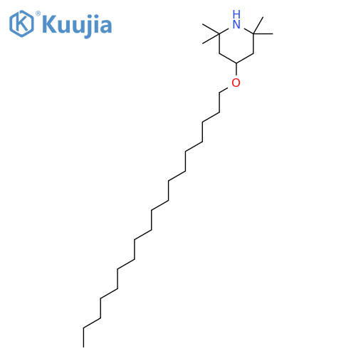 Piperidine, 2,2,6,6-tetramethyl-4-(octadecyloxy)- structure